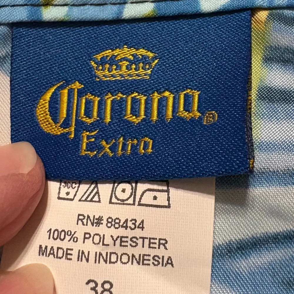 Corona swim trunks Extra‎ Beer Logo Board Shorts Mens Trunks Size 38 Drawstrings